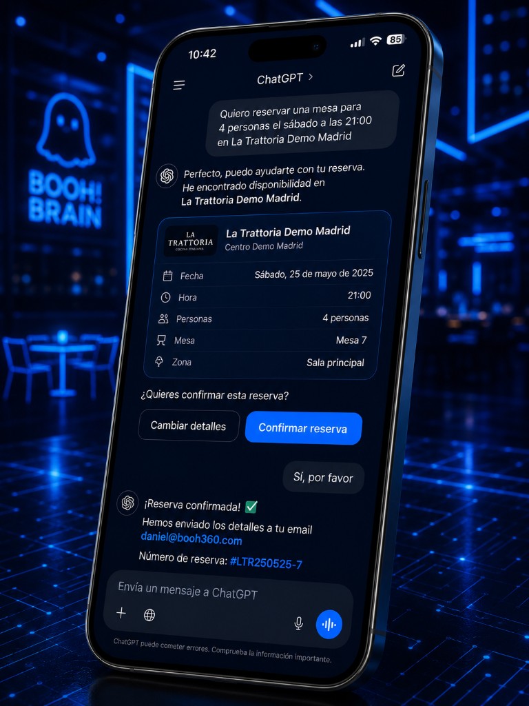 AI Bookings en vivo